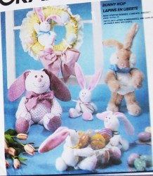 3500 88 BUNNIES, FLOPPY EAR BUNNIES, EGG, WREATH, BSKT PATTERN